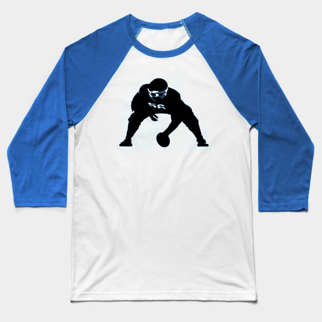 American Football OFFENSIVE LINE Baseball T-Shirt by nicolasleonard